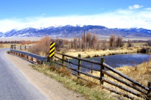 Bridge Over Troubled Water: James Kennedy has blocked access from the public bridge at Seyler Lane to the public waters of the Ruby River below. Photo by Nick Gevock, Montana Standard