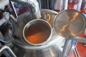Brewing a batch of pale ale. Photo by Brent Zundel