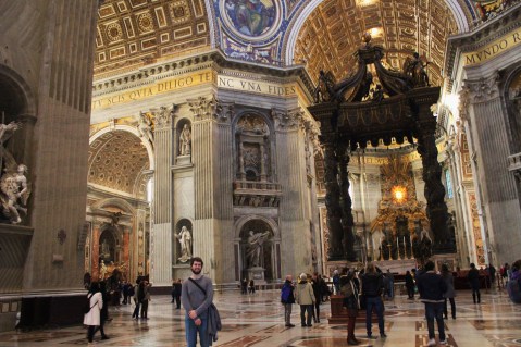 Inside St. Peter's.
