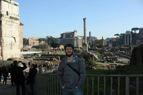 In the Roman Forum.
