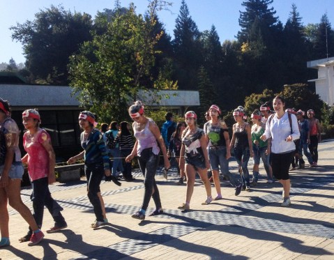 Marching along for mechoneo. Photo by Brent Zundel